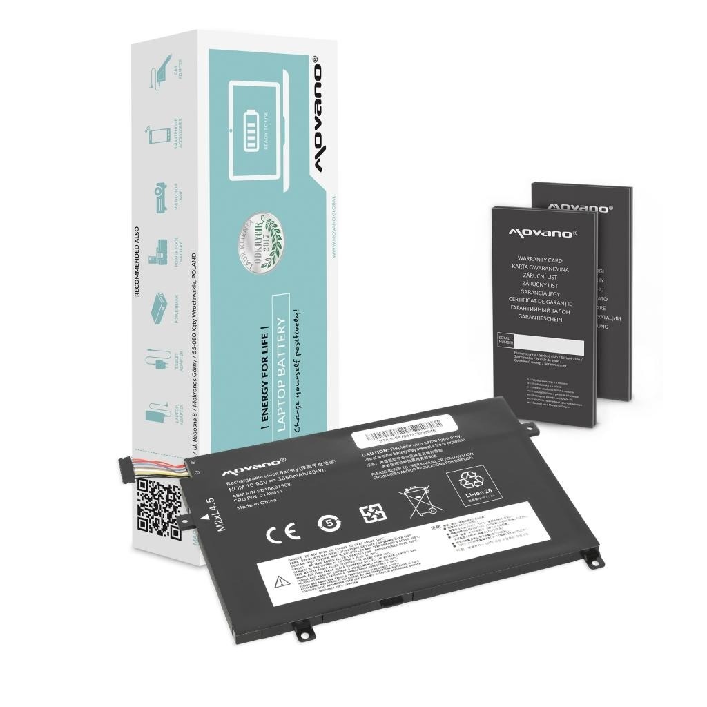 Baterija za Lenovo Thinkpad E470 / E475, 3650 mAh - slika 6