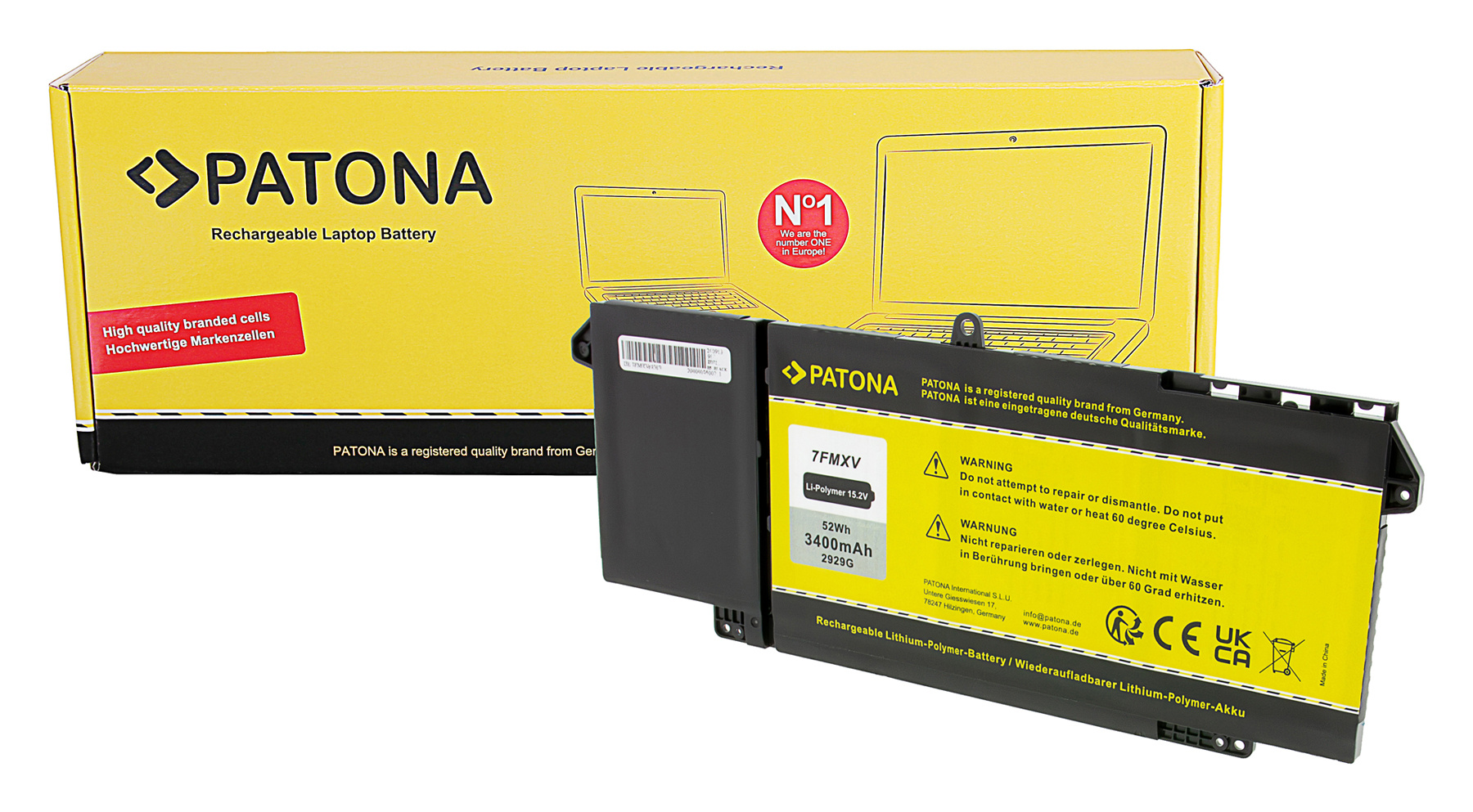 Baterija za Dell Latitude 5320 / 7320 / 7520, 15.2V, 3400 mAh - slika 6