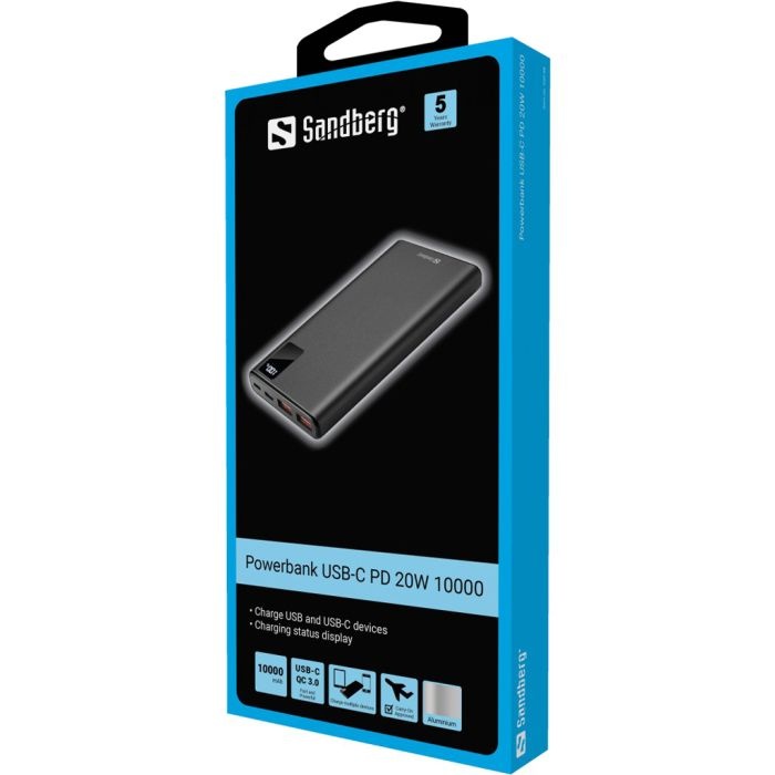 Sandberg Powerbank USB-C PD 20W 10000 mAh prenosna baterija - slika 2