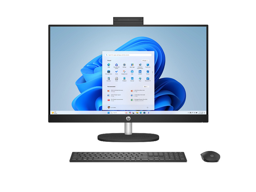 Intel Core Ultra 5 225U (1,5 GHz), 16 GB DDR5-5600, SSD 512 GB M.2 PCIe NVMe, 68,6 cm (27″) FHD (1920x1080) UWVA AG LED IPS, Intel Graphics (IGP), 1x HDMI 1.4, 1x USB-C (5Gbps), 2x USB-A 3.2 Gen1 (5Gbps), 2x USB-A 2.0, Wi-Fi 6, Bluetooth 5.3, Webcam, Wireless Kbd., Microsoft Windows 11 Home (64-bit)