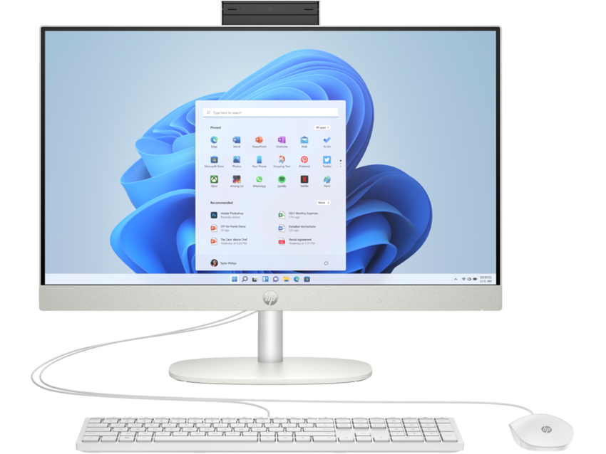 Intel Processor N200 (3,7 GHz), 8 GB DDR4-3200, SSD 256 GB M.2 PCIe NVMe, 60,45 cm (23,8") FHD (1920x1080) UWVA LED, Intel UHD Graphics (IGP), HDMI, 1x USB-C 3.2 Gen1 (5 Gbps), 2x USB-A 3.2 Gen1 (5 Gbps), 2x USB-A 2.0, Wi-Fi, Bluetooth, Webcam, Wired, Microsoft Windows 11 Home (64-bit)