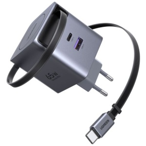 Ugreen Retractable 65W GaN USB-C polnilec