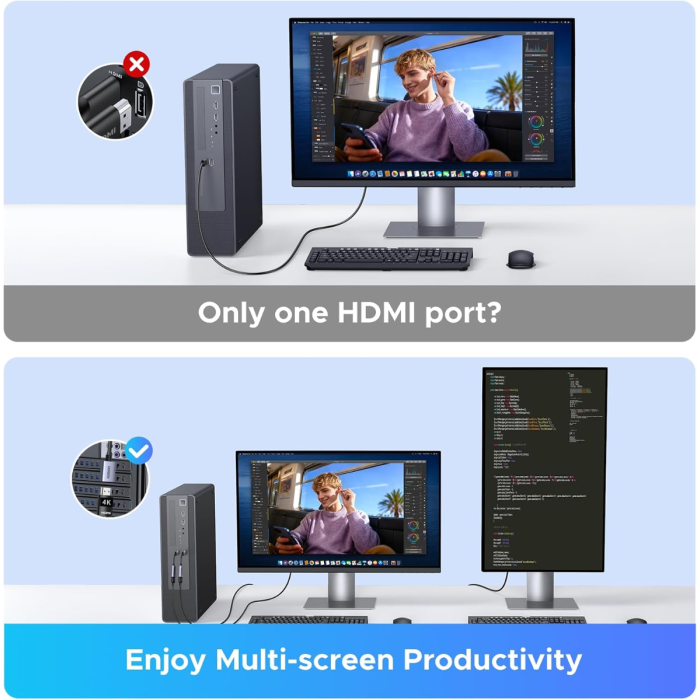 Ugreen DisplayPort na HDMI adapter 4K 60Hz - slika 2