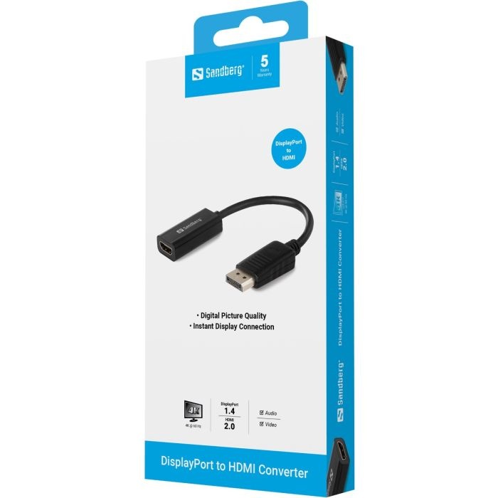 Sandberg Adapter DisplayPort>HDMI video pretvornik - slika 3