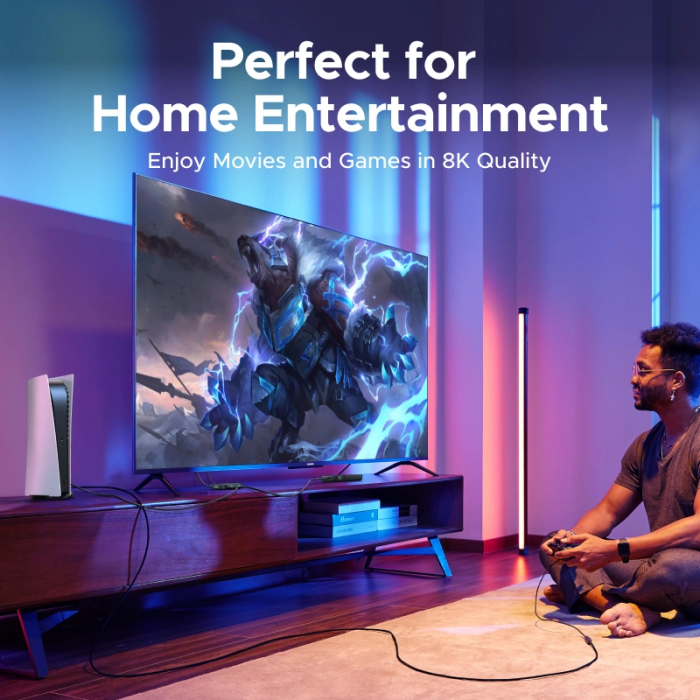 Ugreen HDMI 8K 2v1 razdelilec, stikalo - slika 3