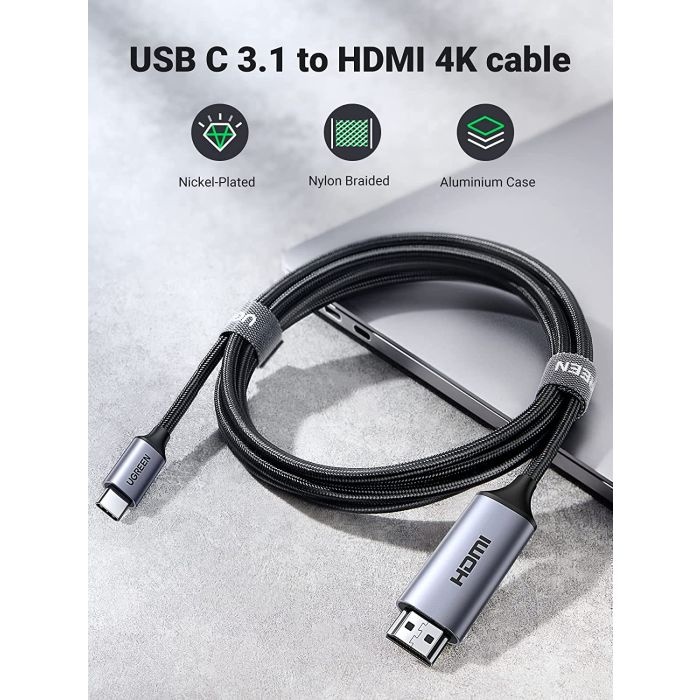 Ugreen USB-C na HDMI kabel 1.5m 4K@60Hz - box - slika 3